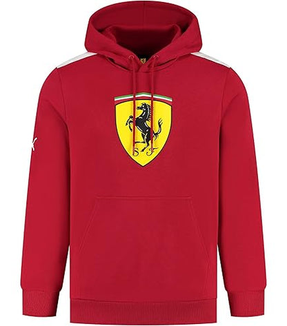 Scuderia Ferrari Men's Large Shield Hoodie Red 2025-Fanwear