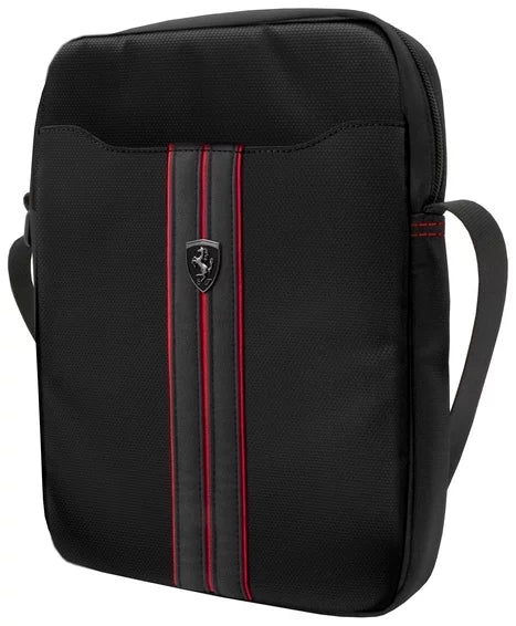 Scuderia Ferrari Tablet Bag Black Grey Stripe