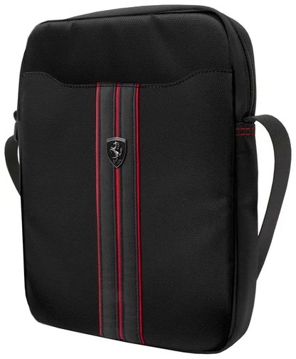 Scuderia Ferrari Tablet Bag Black Grey Stripe