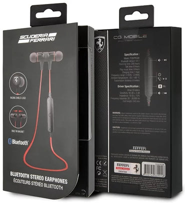 Ferrari Bluetooth Earphones - Red V4.4 Running Model