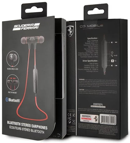 Ferrari Bluetooth Earphones - Red V4.4 Running Model