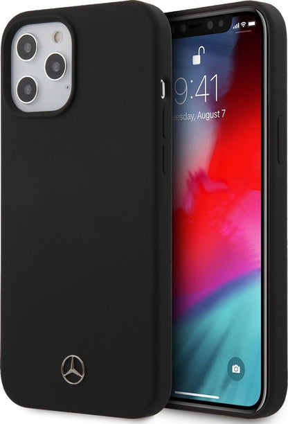 Mercedes iPhone 12 Pro Max Silicone Case - Black
