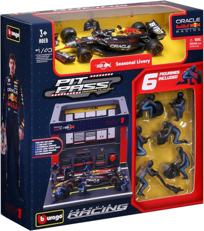 1:43 Scale Model | Red Bull Racing RB20 Max Verstappen Pit Pass Set