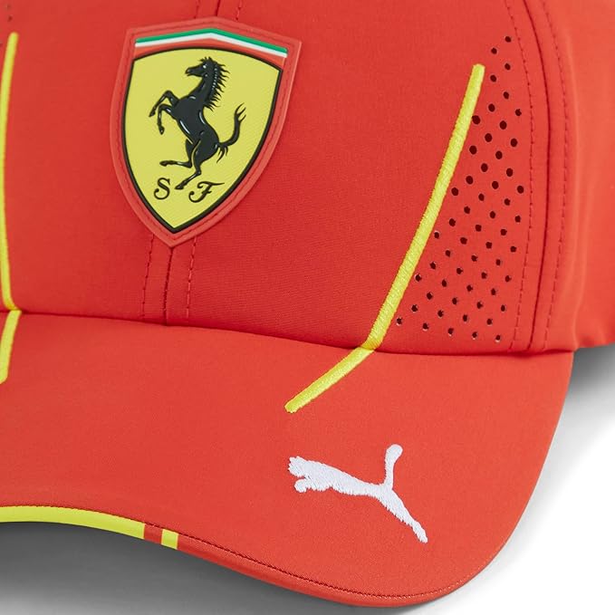 Scuderia Ferrari Kids Carlos Sainz Baseball Cap Burnt Red 2024-RP Teamwear