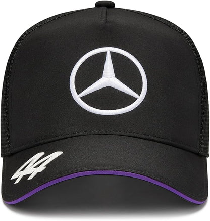 Mercedes-AMG Petronas Formula 1 Team Kids Lewis Hamilton Driver Baseball Cap Black 2024-RP Teamwear