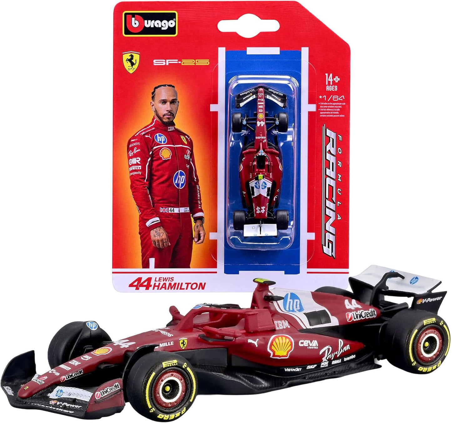 1:64 Scale Model | Scuderia Ferrari SF-25 Lewis Hamilton Car