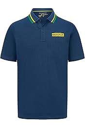 Ayrton Senna Men's Logo Polo Navy 2023-Fanwear