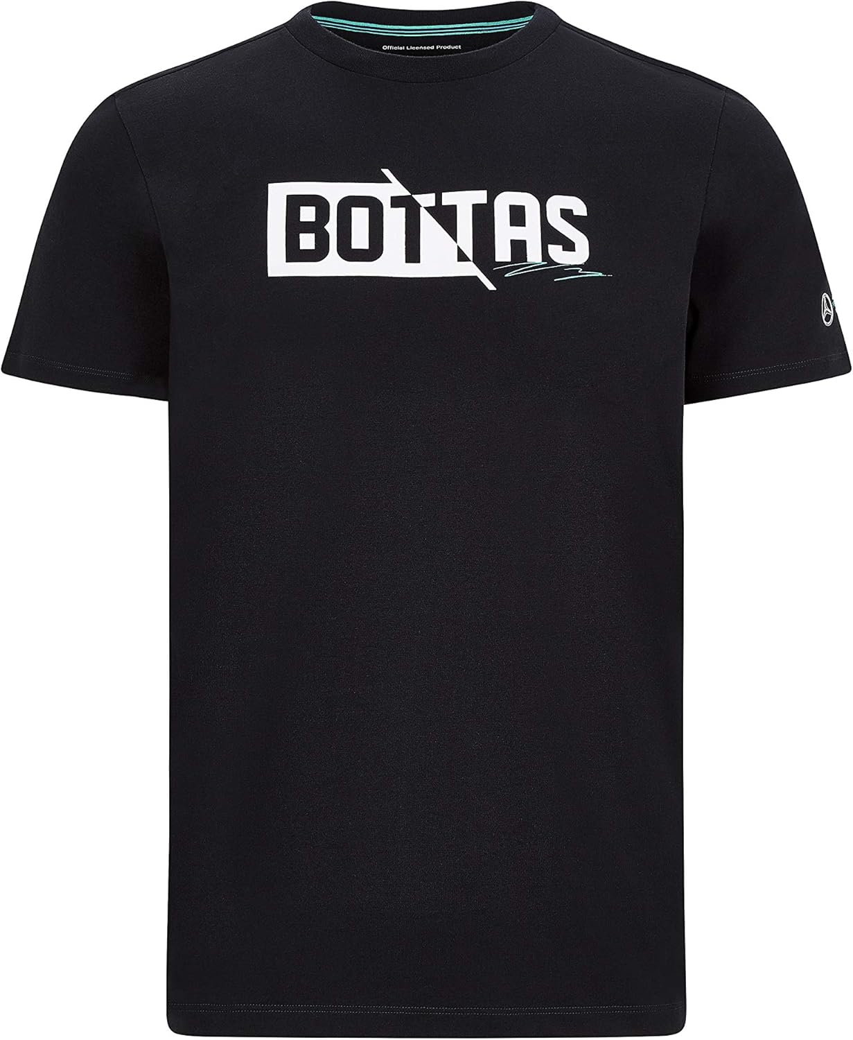 Mercedes-AMG Petronas Motorsport Men's Valtteri Bottas 77 Black T-Shirt 2018-Fanwear