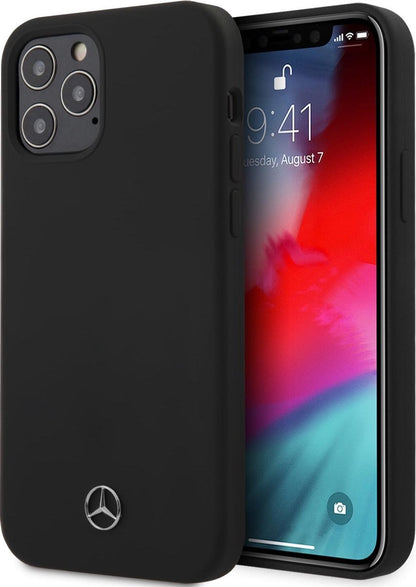 Mercedes iPhone 12 / 12 Pro Silicone Case - Black