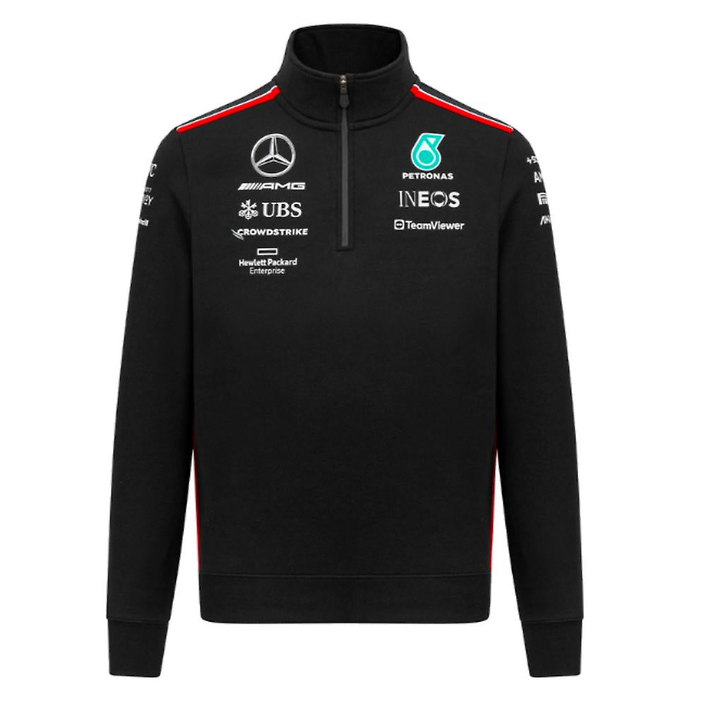 Mercedes-AMG Petronas Formula 1 Team 1/4 Zip Sweat Black 2023-RP Teamwear