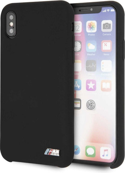 BMW M iPhone X Hard Case - Black Silicone
