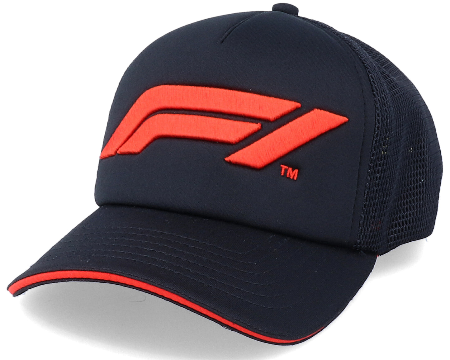 F1 Large Logo Trucker Cap Black-Fanwear