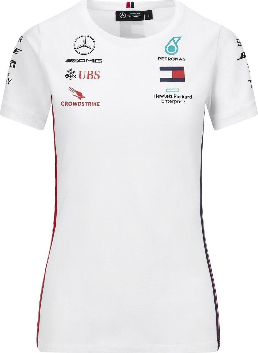 Mercedes-AMG Petronas Motorsport Women's Driver T-Shirt 2020 White-RP Teamwear