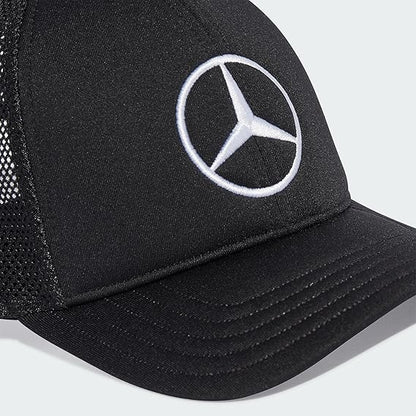 Mercedes Women's Mechanic Trucker Cap Black 2025 OSFW-RP Teamwear