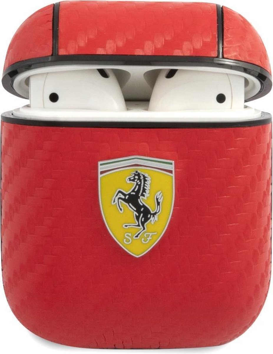 Ferrari AirPods 1/2 Case - Carbon Finish - Red