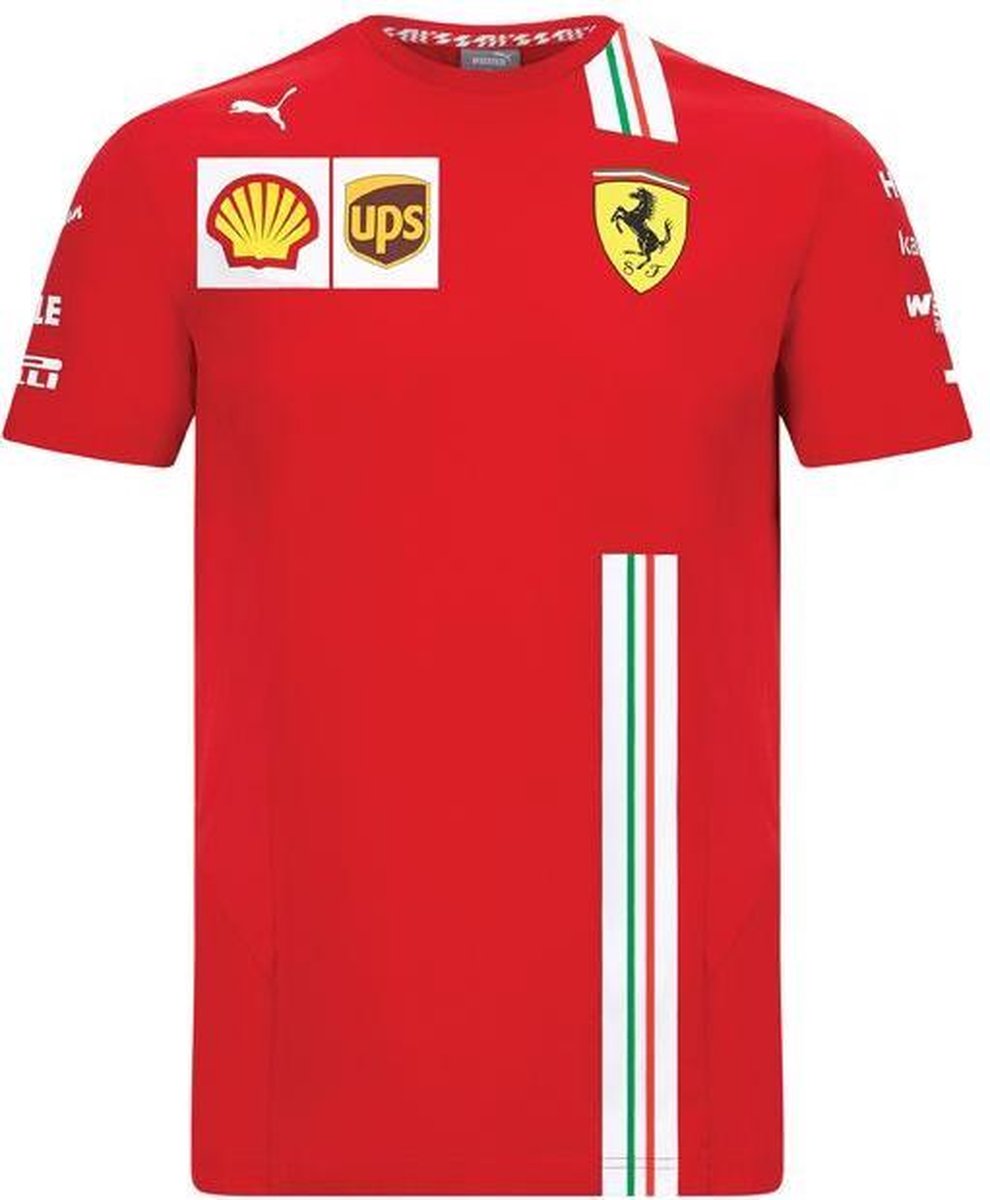 Scuderia Ferrari Men's Charles Leclerc T-Shirt Red 2021-RP Teamwear