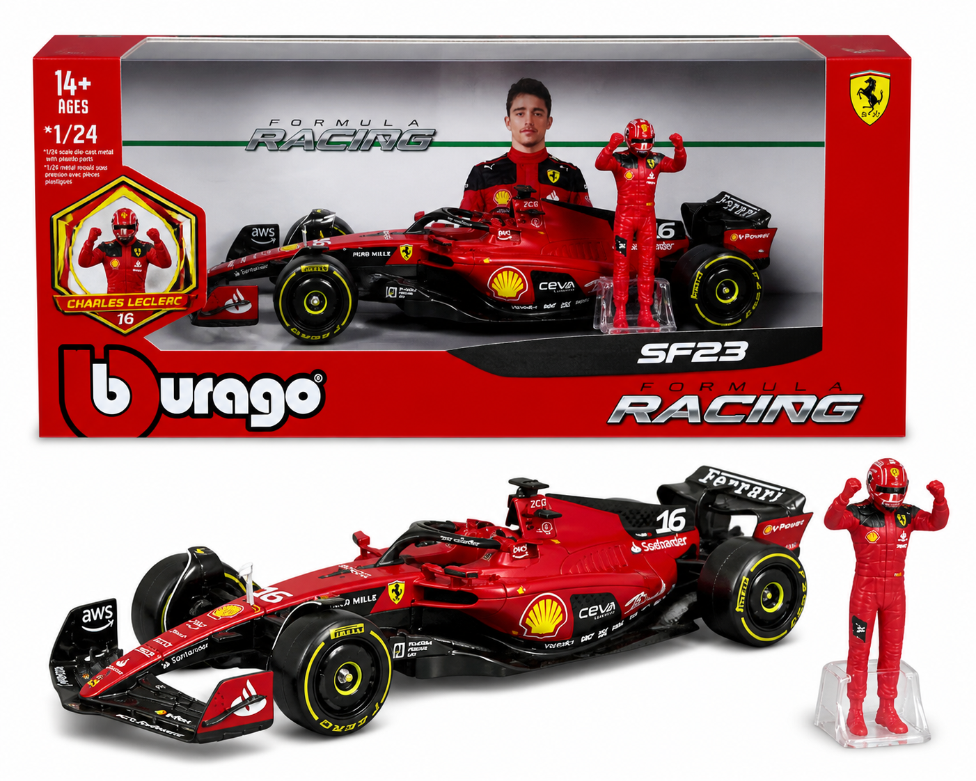 1:24 Scale Model | Scuderia Ferrari SF23 Charles Leclerc Car