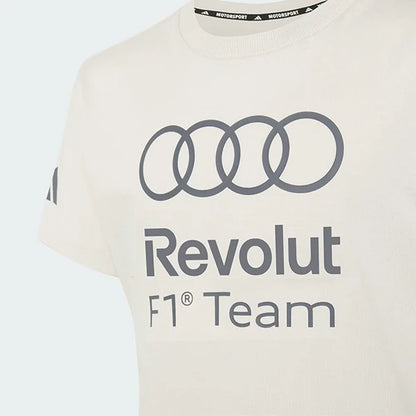 Audi F1 Team Women's DNA Graphic T-Shirt Chalk Pearl 2026 - Fanwear