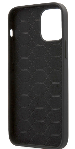 BMW iPhone 12 Pro Max Silicone Case - M Collection Printed Large Logo - Black