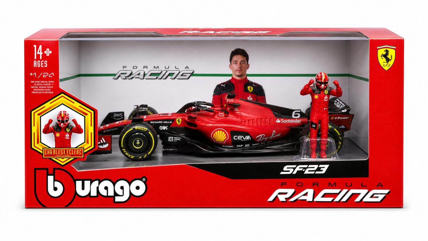 1:24 Scale Model | Scuderia Ferrari SF23 Charles Leclerc Car
