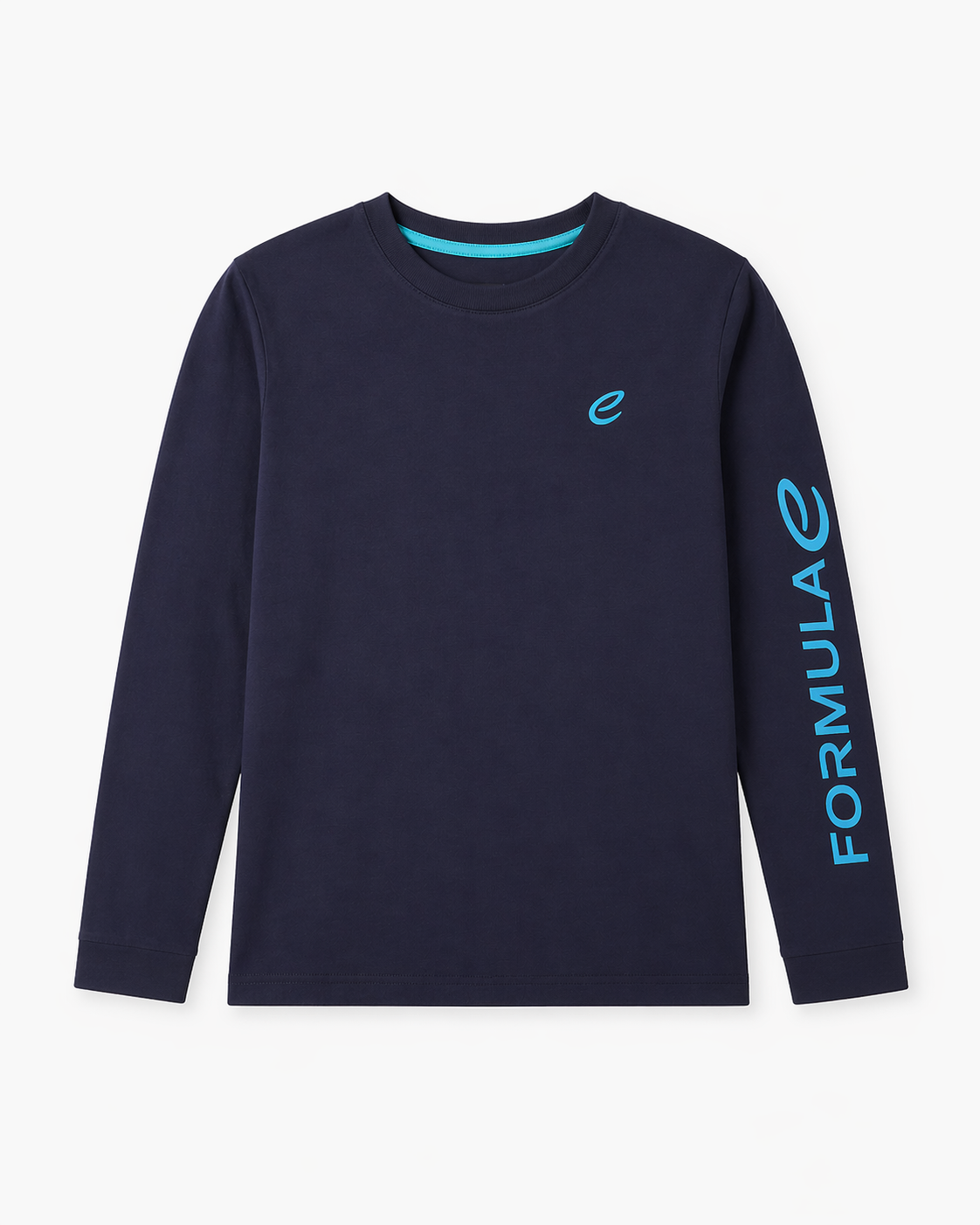 Formula E Men's Wordmark Gradient Long Sleeve T-shirt Navy 2025-Fanwear