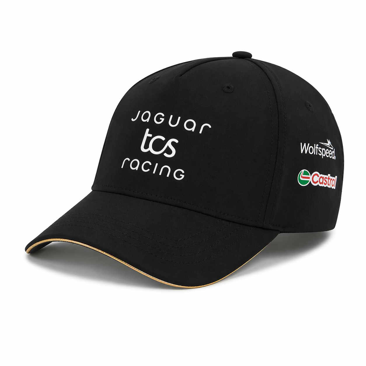 Jaguar Formula E Men's Cap Black Stripe Gold 2025-RP Teamwear