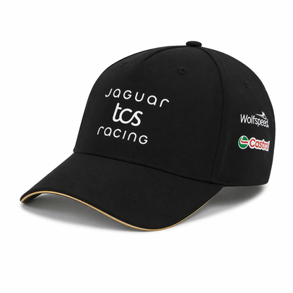 Jaguar Formula E Men's Cap Black Stripe Gold 2025-RP Teamwear