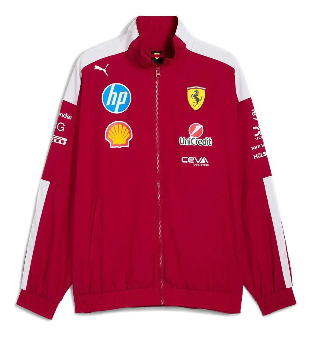 Scuderia Ferrari Men's Driver T7 Oversized Jacket Dark Cherry 2025-RP Teamwear