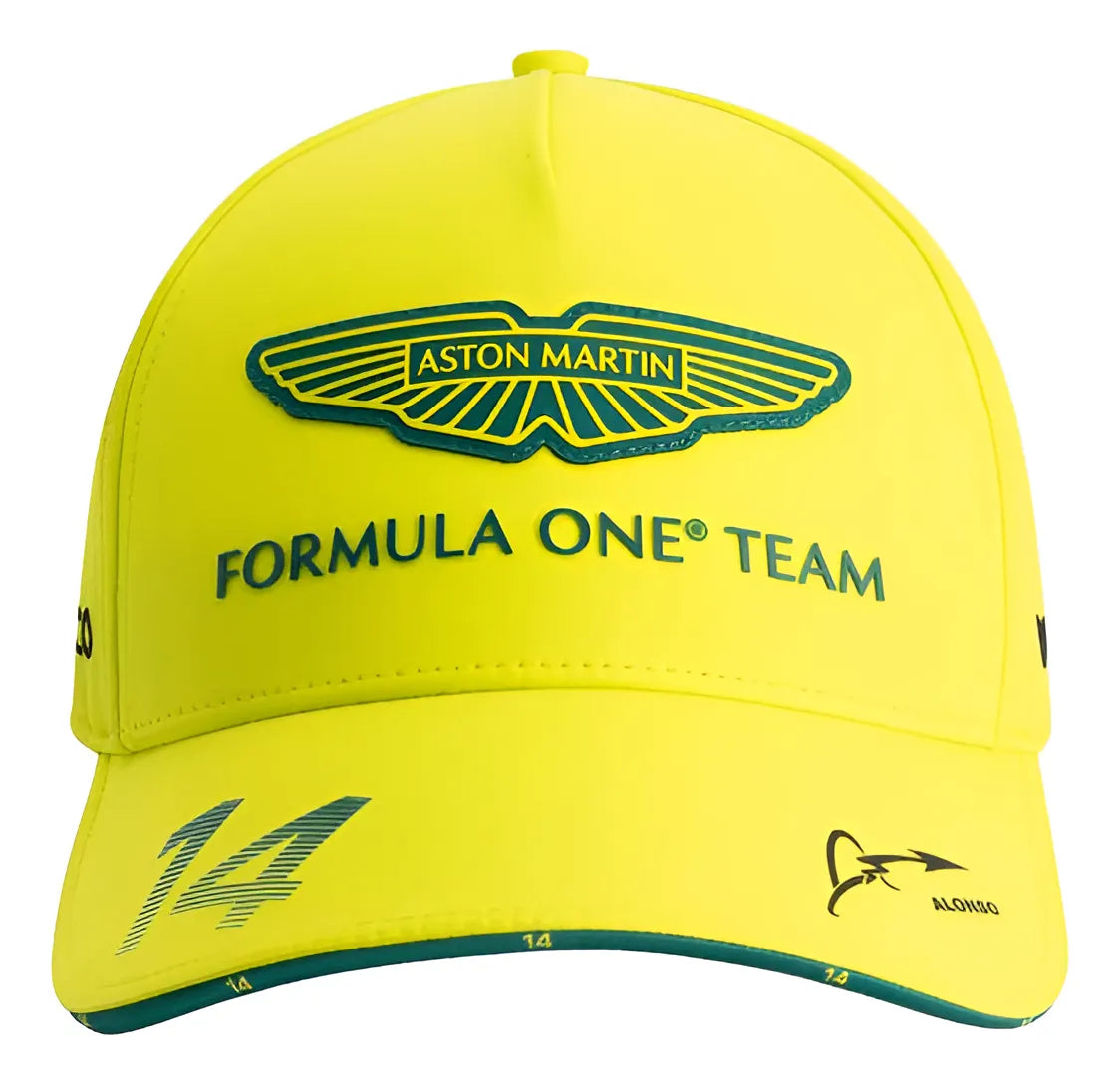 Aston Martin F1 Fernando Alonso Team Cap Lime 2024-RP Teamwear