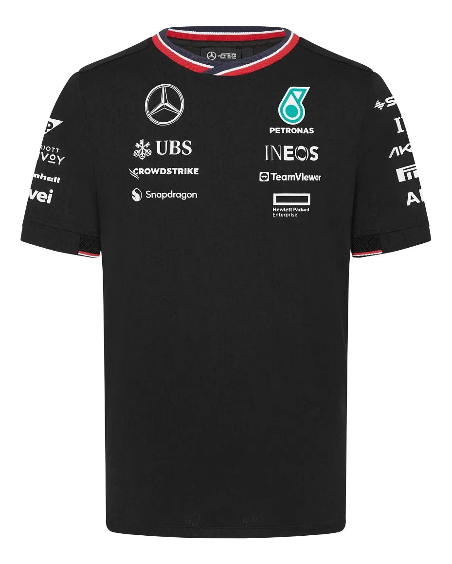 Mercedes-AMG Petronas Formula 1 Team Men's Driver T-Shirt Black 2024-RP Teamwear