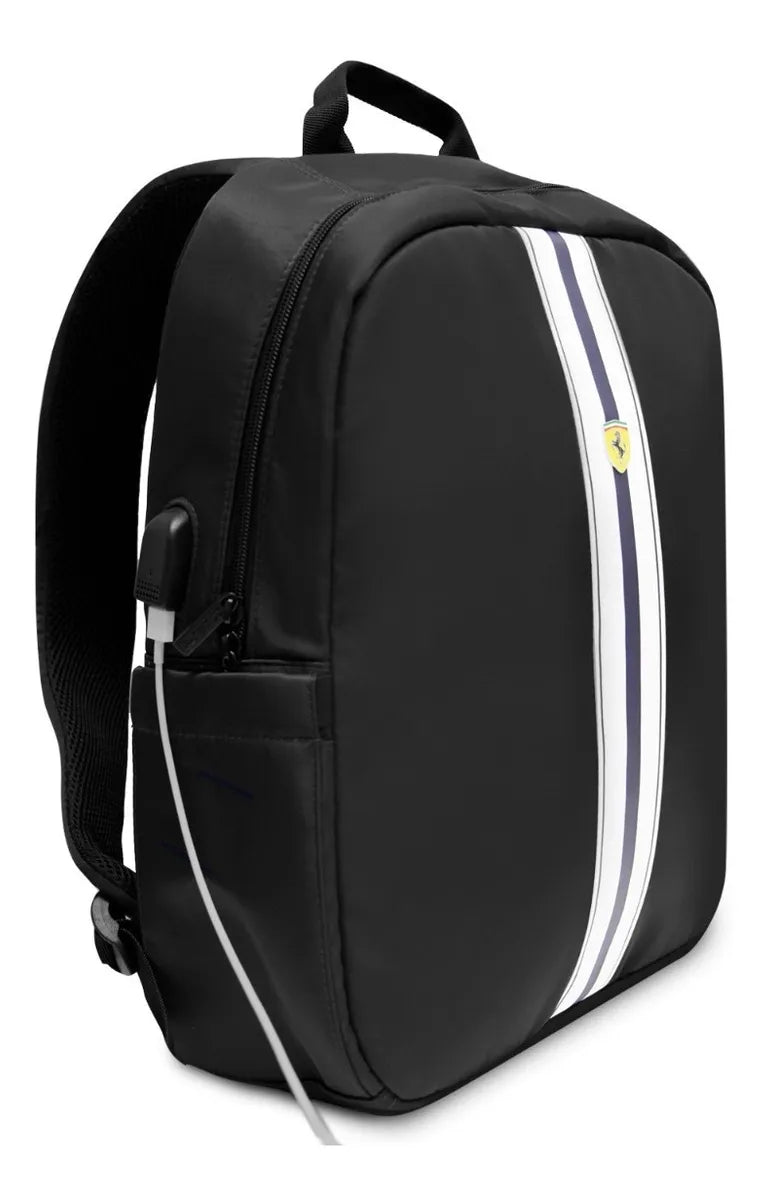 Scuderia Ferrari USB CGM Black Backpack
