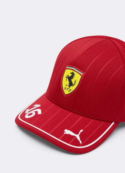 Scuderia Ferrari Charles Leclerc Dark Cherry Cap 2025-RP Teamwear
