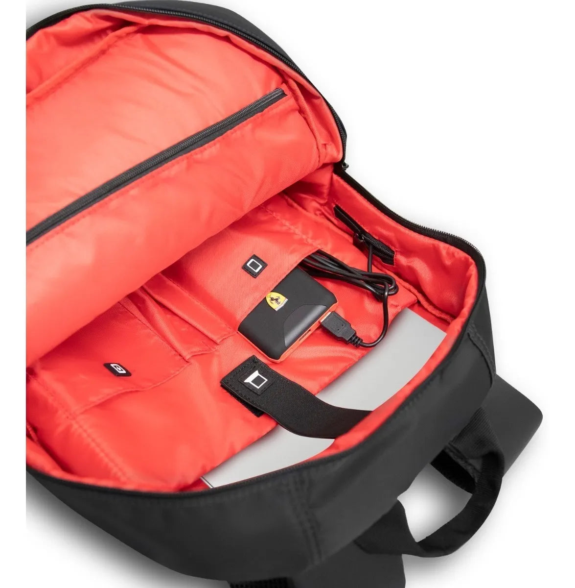 Scuderia Ferrari USB CGM Black Backpack
