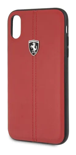 Ferrari iPhone 8 Hard Case - Heritage with Vertical Contrast Stripe - Red