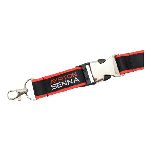 Ayrton Senna Lanyard Black