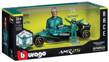 1:24 Scale Model | Aston Martin ARM25 Alonso With Driver Car