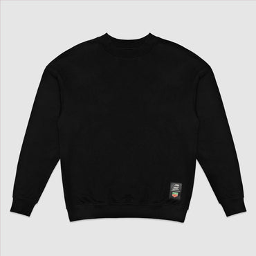 Ayrton Senna Tag Heuer Oversized Helmet Crewneck Sweat Black 2025-Fanwear