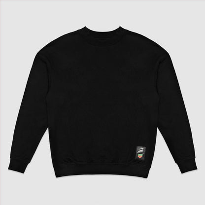 Ayrton Senna Tag Heuer Oversized Helmet Crewneck Sweat Black 2025-Fanwear