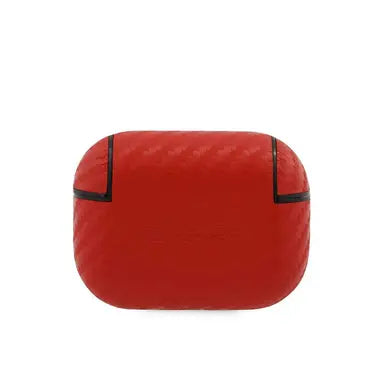 Ferrari AirPods Pro Case - PC PU Carbon with Yellow Logo - Red