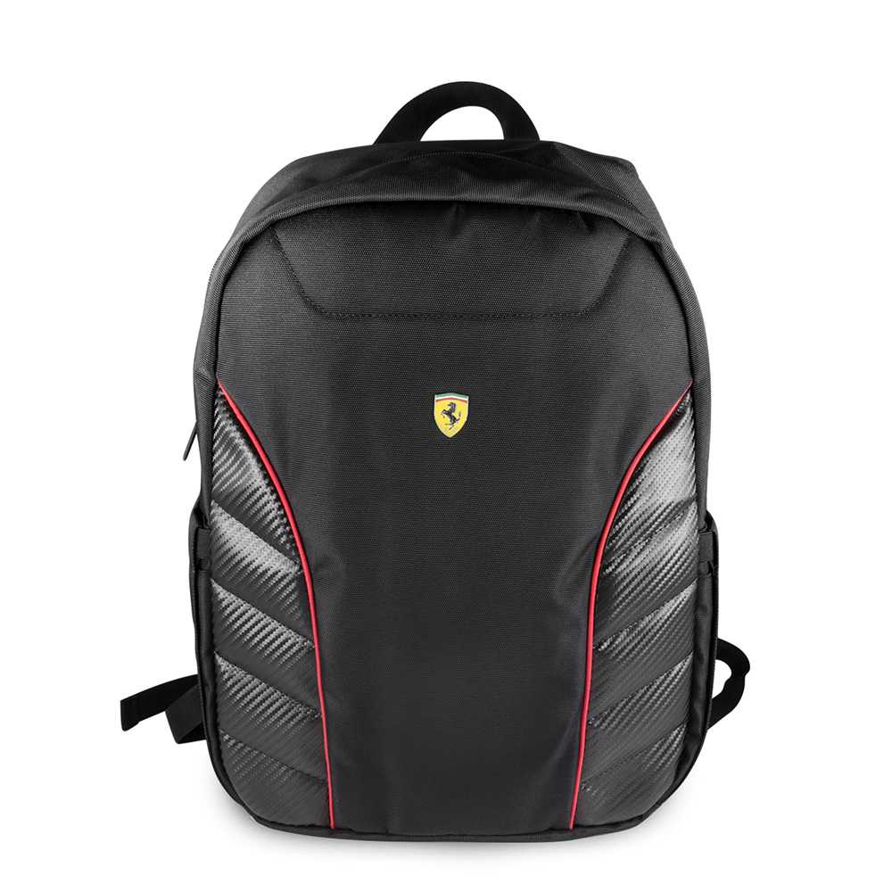 Scuderia Ferrari Nylon CGM Carbon Finish Black Backpack