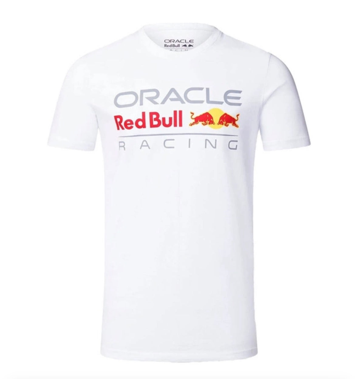 Red Bull Racing Men's Large Front Logo T-Shirt White 2025-Fanwear