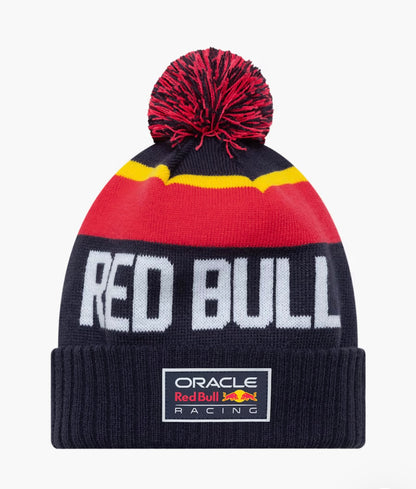 Red Bull Racing Wordmark Pom Beanie 2025-Fanwear