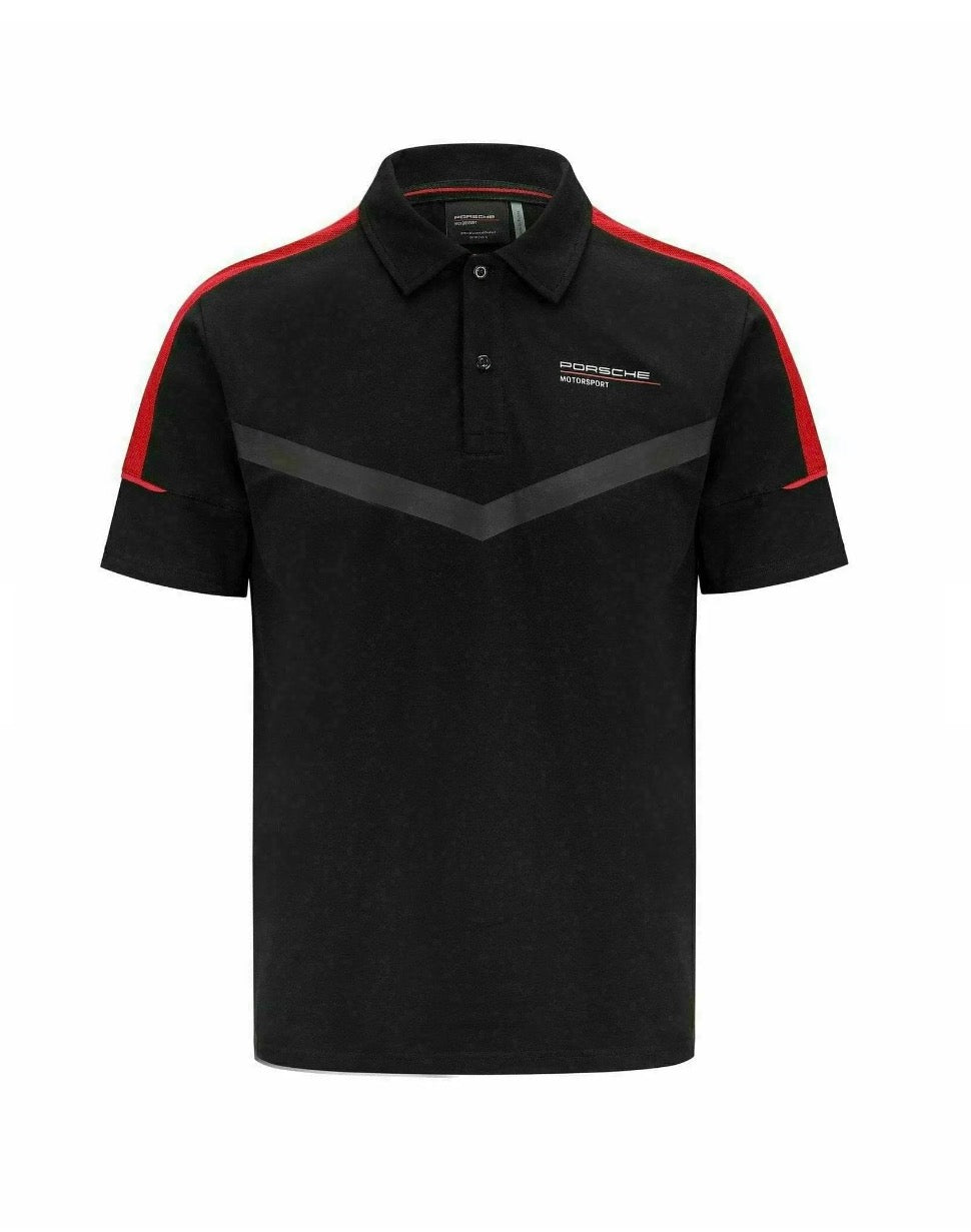 Porsche Men's Polo Black 2025-Fanwear