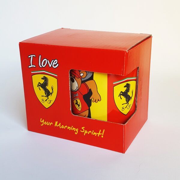Ferrari Red Yellow Ã’I Love FerrariÃ“ Mug