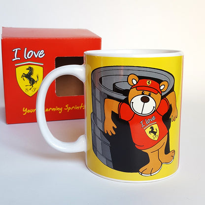 Ferrari Red Yellow Ã’I Love FerrariÃ“ Mug