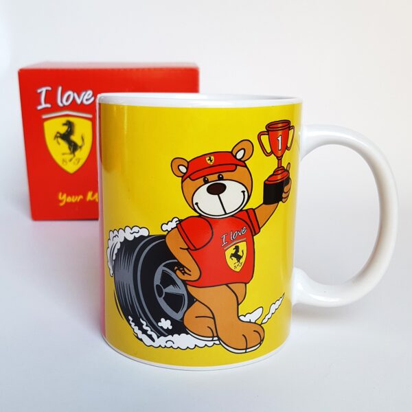 Ferrari Red Yellow Ã’I Love FerrariÃ“ Mug