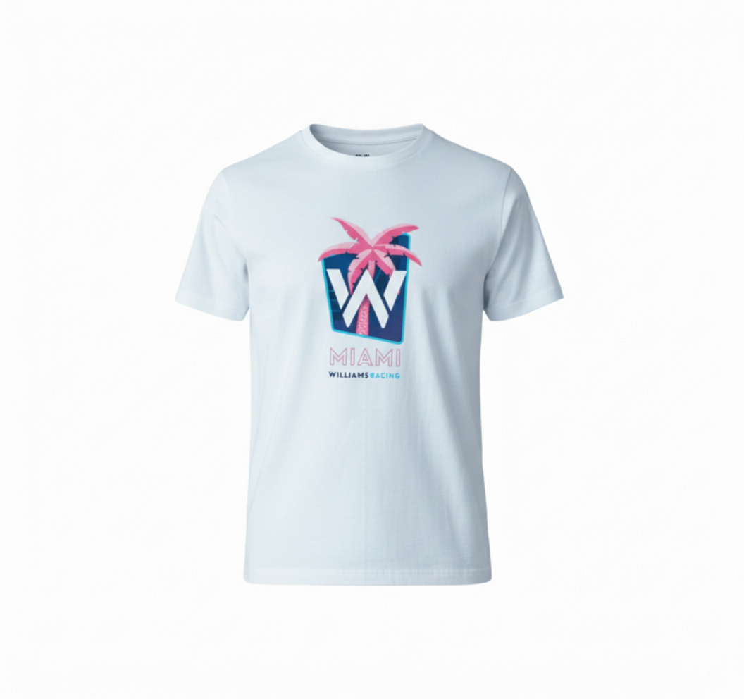 Williams Miami T-Shirt White 2023-Fanwear