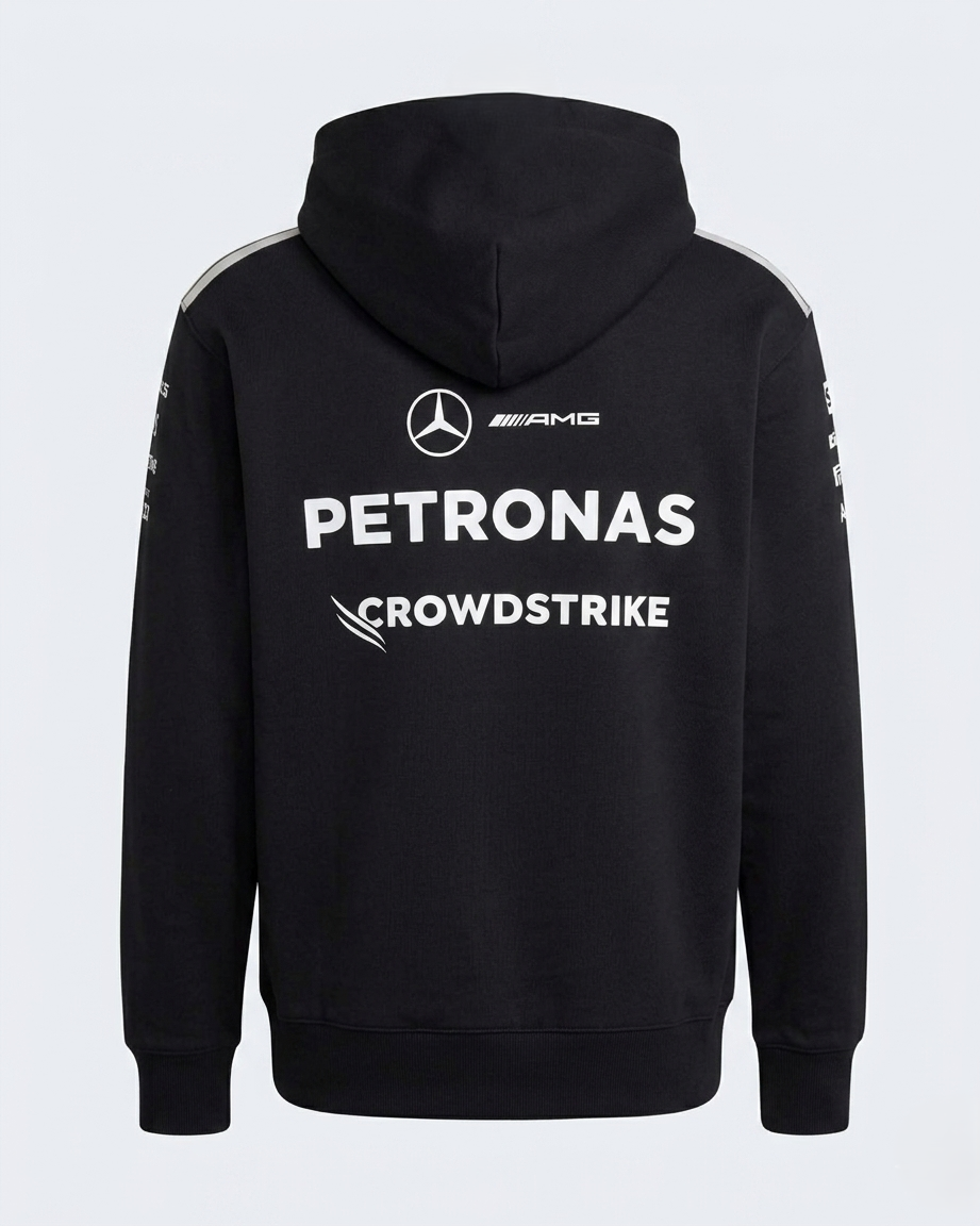Mercedes-AMG Petronas Formula 1 Team Men's Driver Hoodie Jacket Black 2026 - Fanwear