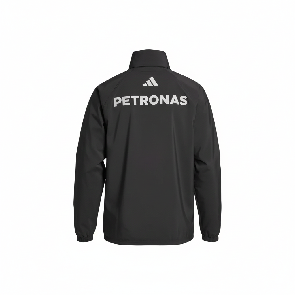 Mercedes Men's Team Mechanic Rain Jacket Black 2025-RP Teamwear