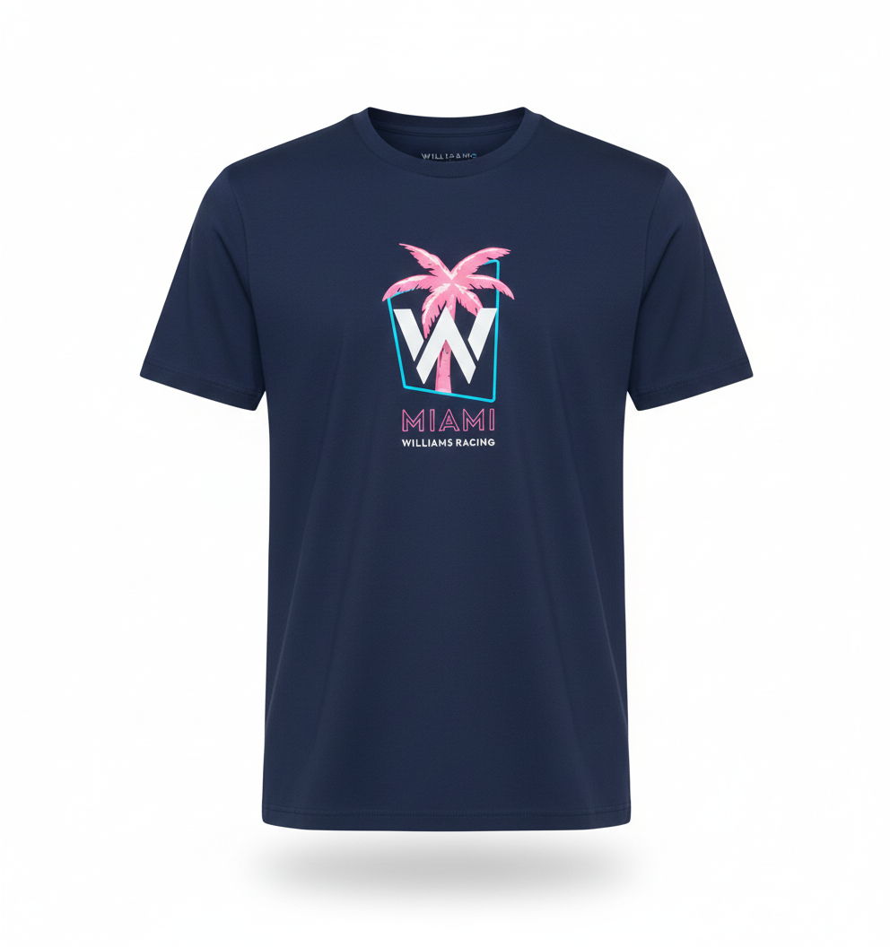 Williams Miami T-Shirt Blue 2023-Fanwear